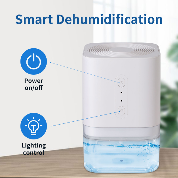 2L Household Home Room Peltier Air Mini Dehumidifier